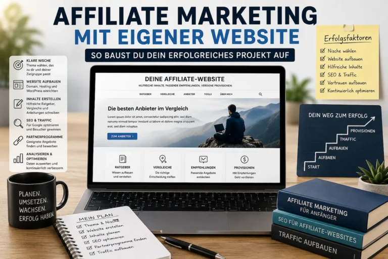 Affiliate Marketing mit eigener Website – So baust du dein Projekt auf