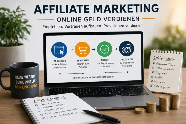 Affiliate Marketing – online Geld verdienen und erfolgreich einsteigen