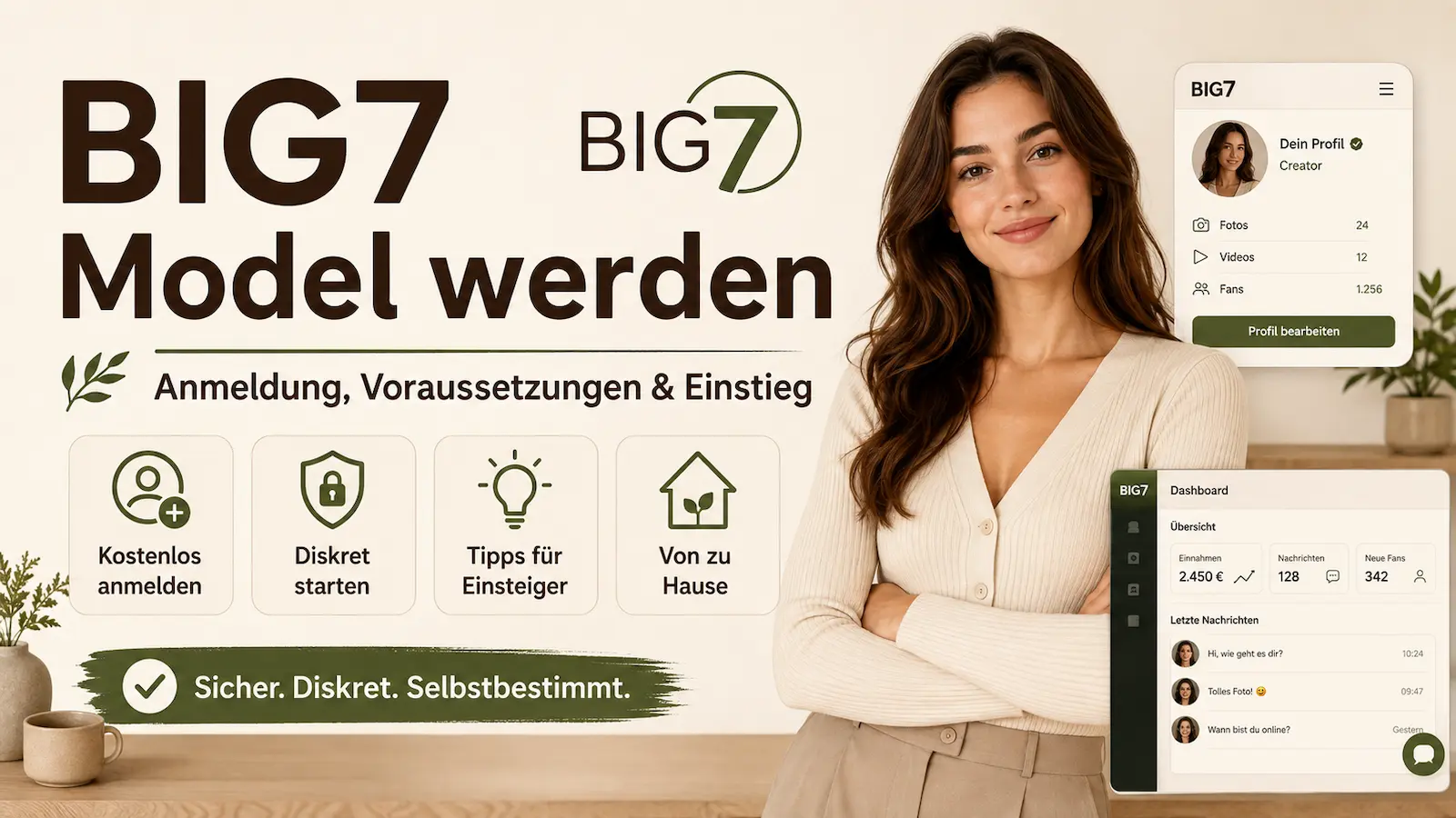 BIG7 Model werden – Anmeldung, Voraussetzungen, Profil und Einstieg