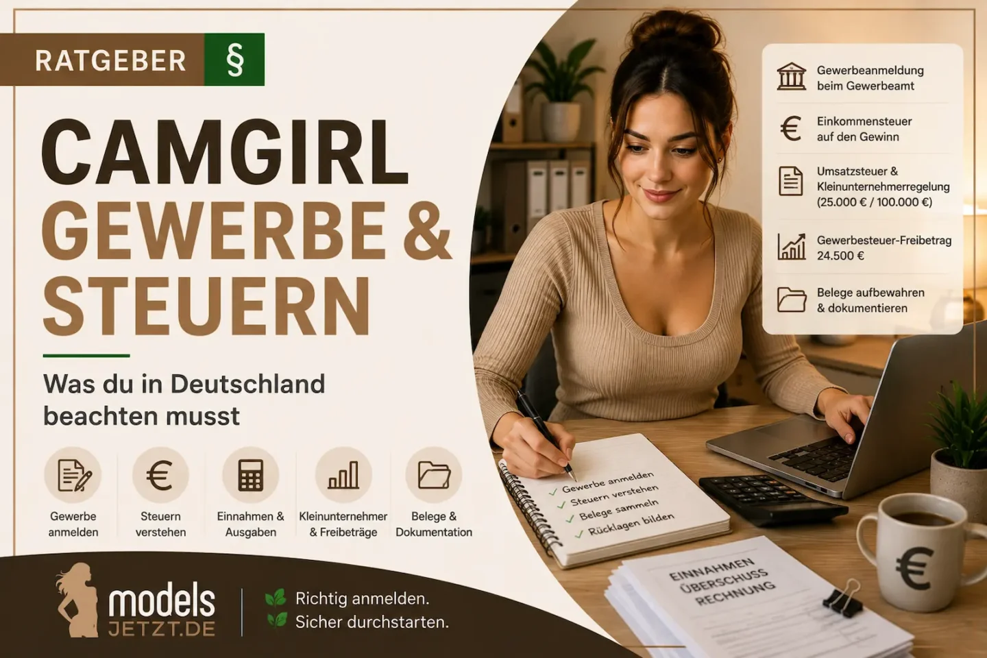 Camgirl Gewerbe und Steuern – Was du in Deutschland beachten musst