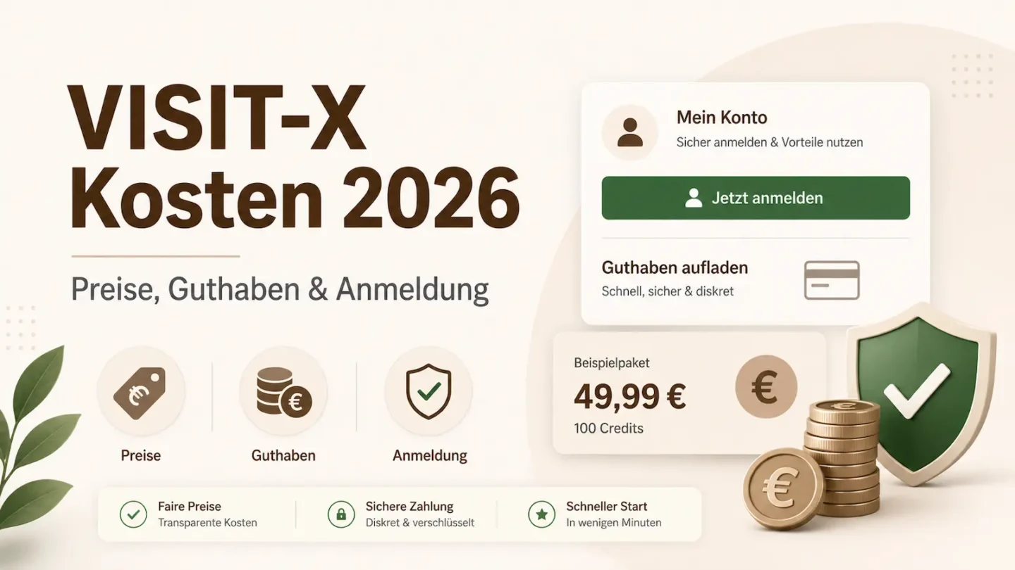 VISIT-X Kosten – Preise, Guthaben und Anmeldung erklärt