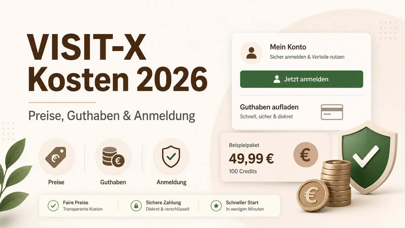 VISIT-X Kosten – Preise, Guthaben und Anmeldung erklärt