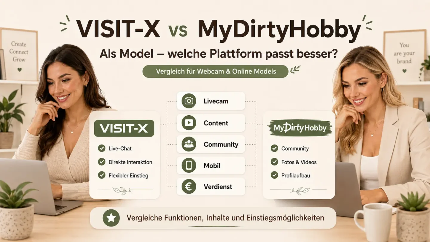 VISIT-X vs MyDirtyHobby – Plattformvergleich zu Kosten, Guthaben und Inhalten